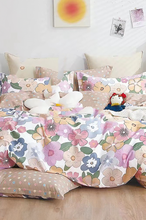 Спален комплект ZOLMEJA 160x200 cm памук - 4 части, Цвят: многоцветен, IVET.BG - Твоят онлайн бутик.