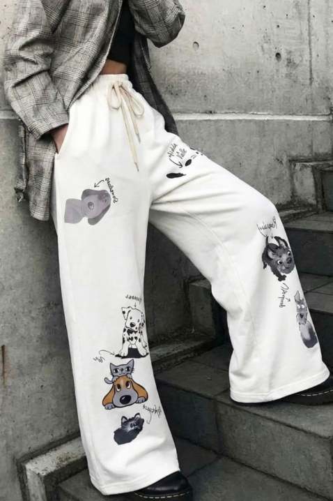 Панталони GLARDELZA, Цвят: екрю, IVET.BG - Твоят онлайн бутик.