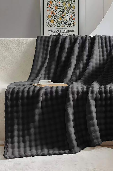 Одеяло DIMFELDA BLACK 160x200 cm, Цвят: черен, IVET.BG - Твоят онлайн бутик.