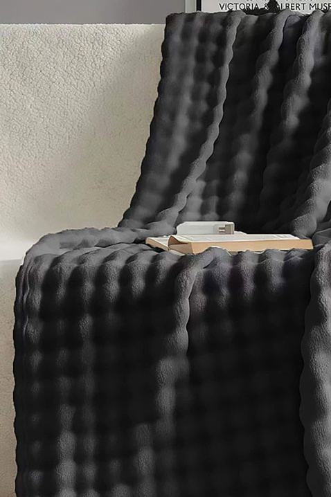 Одеяло DIMFELDA BLACK 160x200 cm, Цвят: черен, IVET.BG - Твоят онлайн бутик.