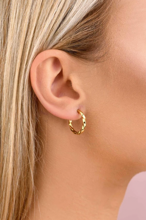 Обеци HEXAGONA, Цвят: златен, IVET.BG - Твоят онлайн бутик.