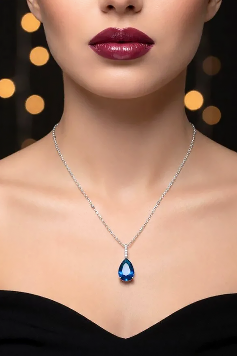 Колие JENIFERZA, Цвят: сребърен, IVET.BG - Твоят онлайн бутик.