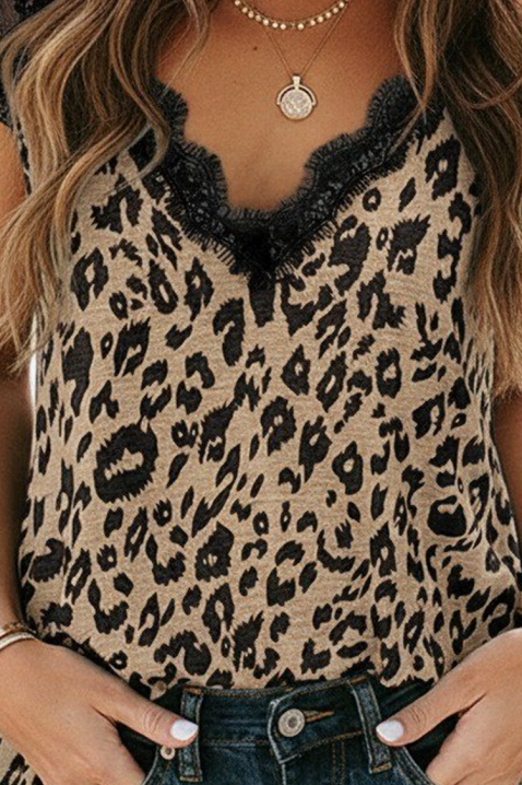 Топ ADRIANITA, Цвят: леопард, IVET.BG - Твоят онлайн бутик.