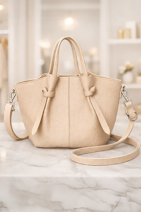 Дамска чанта MOLPEGA, Цвят: беж, IVET.BG - Твоят онлайн бутик.