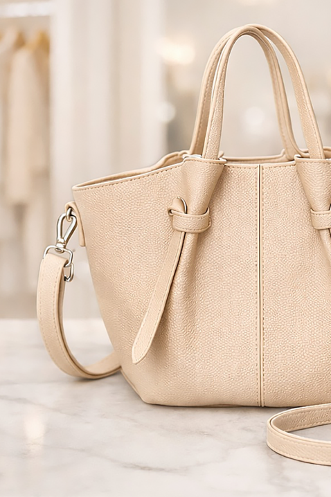 Дамска чанта MOLPEGA, Цвят: беж, IVET.BG - Твоят онлайн бутик.