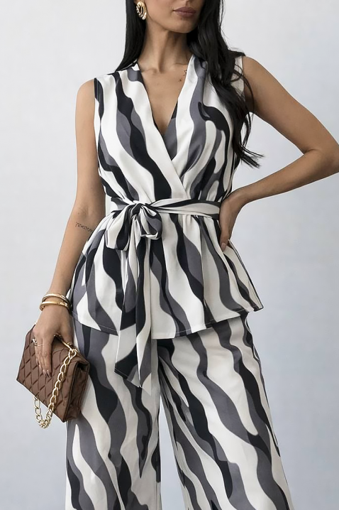 Комплект NAVIELA BLACK, Цвят: черно и бяло, IVET.BG - Твоят онлайн бутик.