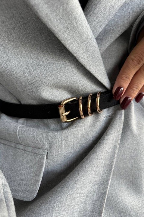 Колан MASCONZA BLACK, Цвят: черен, IVET.BG - Твоят онлайн бутик.