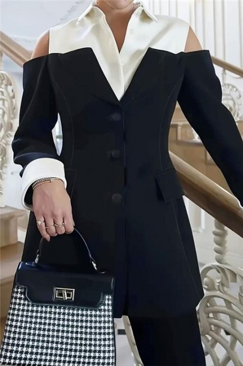 Сако FLORDINZA, Цвят: черен, IVET.BG - Твоят онлайн бутик.