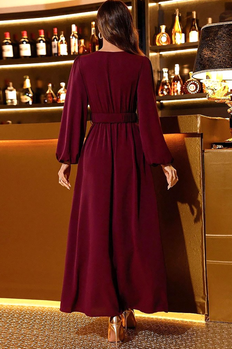 Рокля LEYLIA BORDO, Цвят: бордо, IVET.BG - Твоят онлайн бутик.