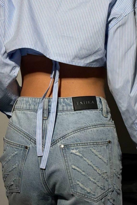 Дамска риза ELRINZA, Цвят: светлосин, IVET.BG - Твоят онлайн бутик.