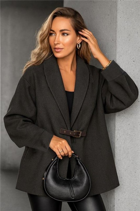 Палто JERTOLFA BLACK, Цвят: черен, IVET.BG - Твоят онлайн бутик.