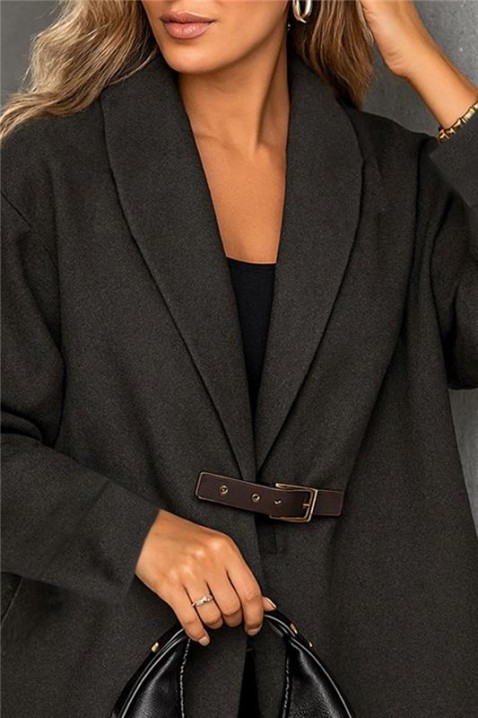 Палто JERTOLFA BLACK, Цвят: черен, IVET.BG - Твоят онлайн бутик.