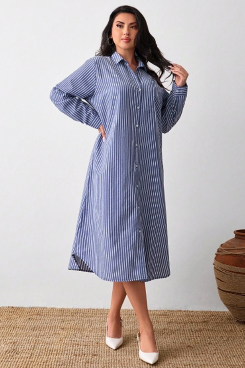 Рокля EMILEA, Цвят: синьо и бяло, IVET.BG - Твоят онлайн бутик.