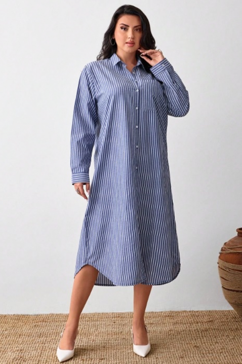 Рокля EMILEA, Цвят: синьо и бяло, IVET.BG - Твоят онлайн бутик.