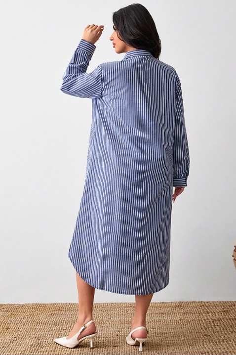 Рокля EMILEA, Цвят: синьо и бяло, IVET.BG - Твоят онлайн бутик.