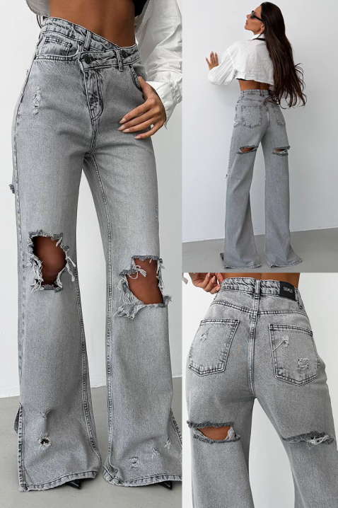 Дънки BRANIMIRA GREY, Цвят: сив, IVET.BG - Твоят онлайн бутик.