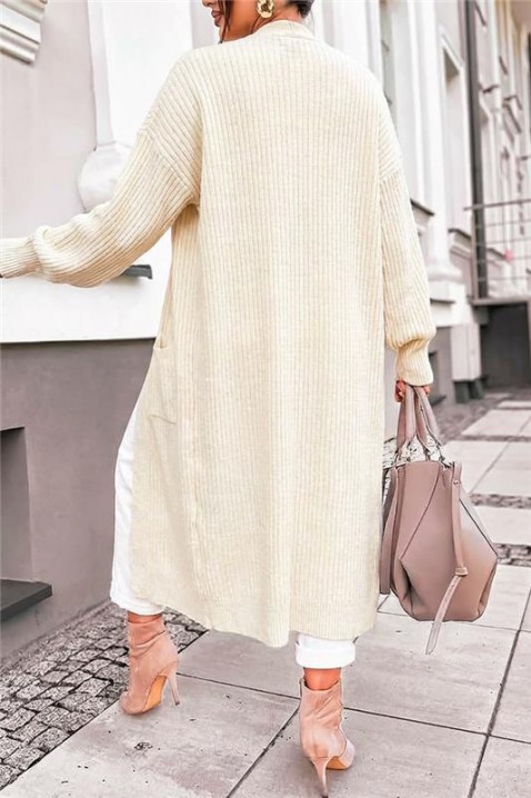 Жилетка MADELZA, Цвят: екрю, IVET.BG - Твоят онлайн бутик.