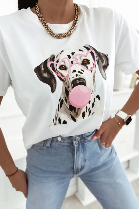 Тениска MARGINZA WHITE, Цвят: бял, IVET.BG - Твоят онлайн бутик.