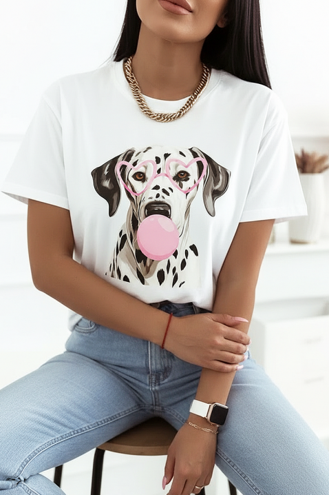 Тениска MARGINZA WHITE, Цвят: бял, IVET.BG - Твоят онлайн бутик.