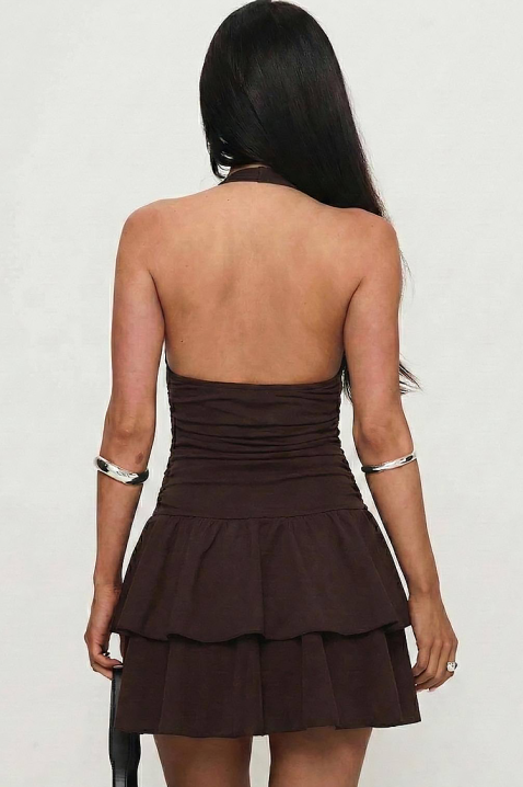 Рокля SAVIRA BROWN, Цвят: кафяв, IVET.BG - Твоят онлайн бутик.