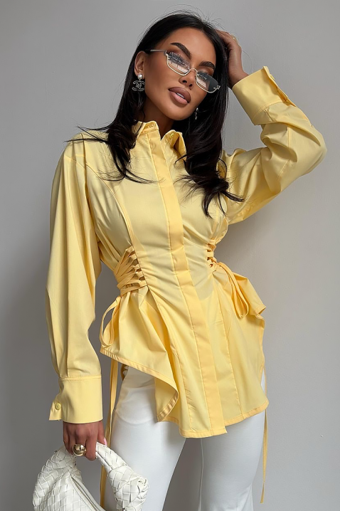 Дамска риза VIONEZA YELLOW, Цвят: жълт, IVET.BG - Твоят онлайн бутик.