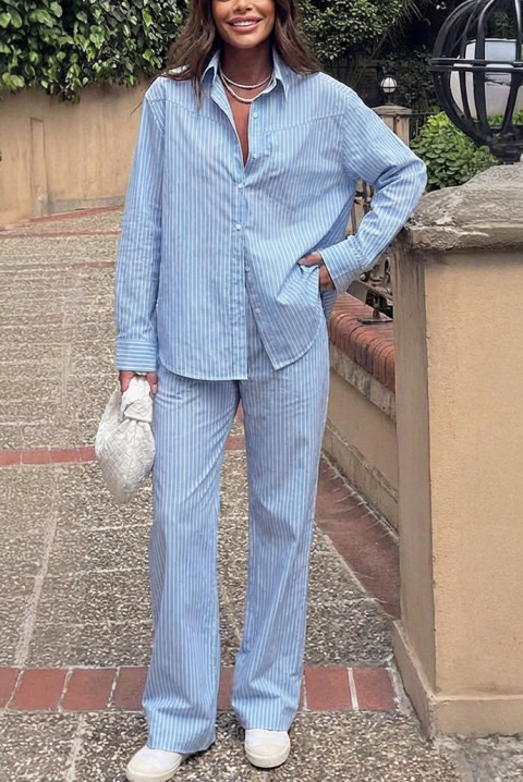 Комплект ROLZENDA, Цвят: светлосин, IVET.BG - Твоят онлайн бутик.