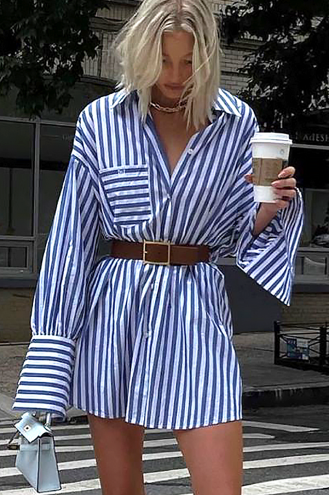 Рокля SIFOLZA, Цвят: син, IVET.BG - Твоят онлайн бутик.