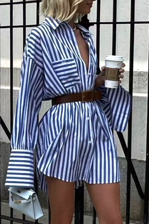 Рокля SIFOLZA, Цвят: син, IVET.BG - Твоят онлайн бутик.