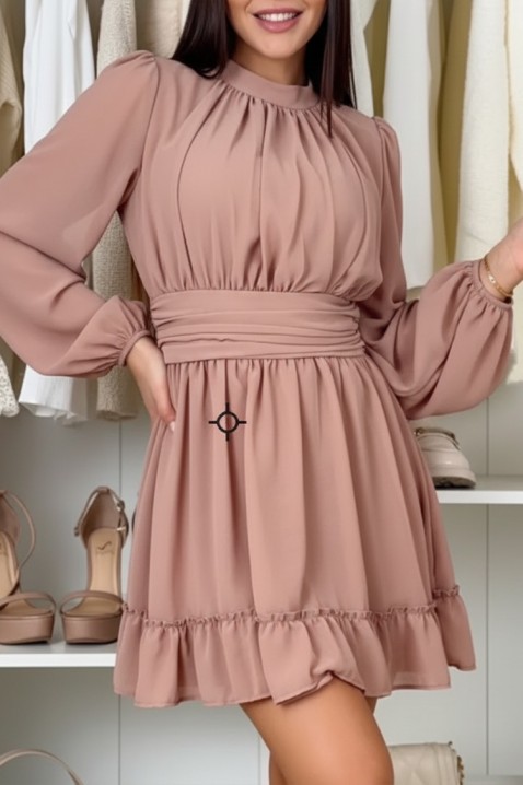 Рокля CHANELZA PUDRA, Цвят: пудра, IVET.BG - Твоят онлайн бутик.