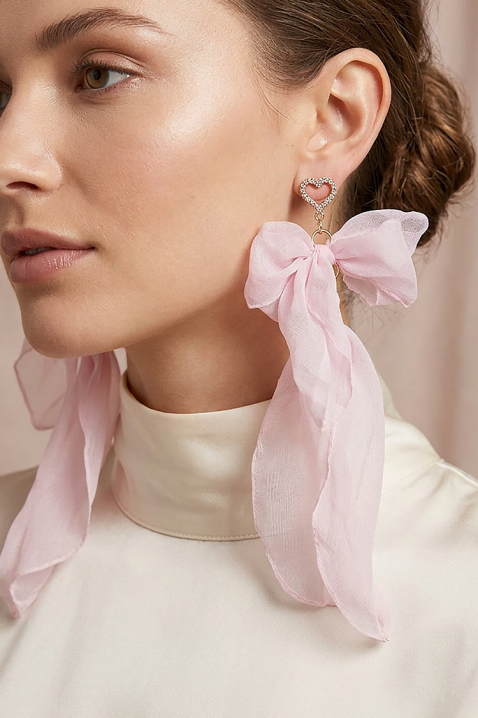 Обеци PLELONZA, Цвят: пудра, IVET.BG - Твоят онлайн бутик.