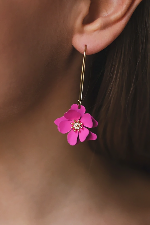 Обеци BILIANZA, Цвят: фуксия, IVET.BG - Твоят онлайн бутик.