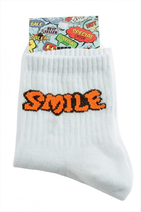 Чорапи ELEXA, Цвят: бял, IVET.BG - Твоят онлайн бутик.