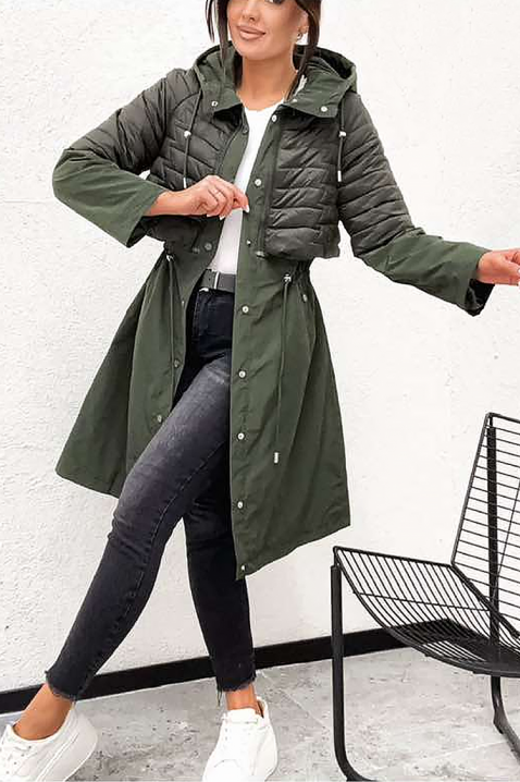 Яке EMEFIDA KHAKI, Цвят: каки, IVET.BG - Твоят онлайн бутик.