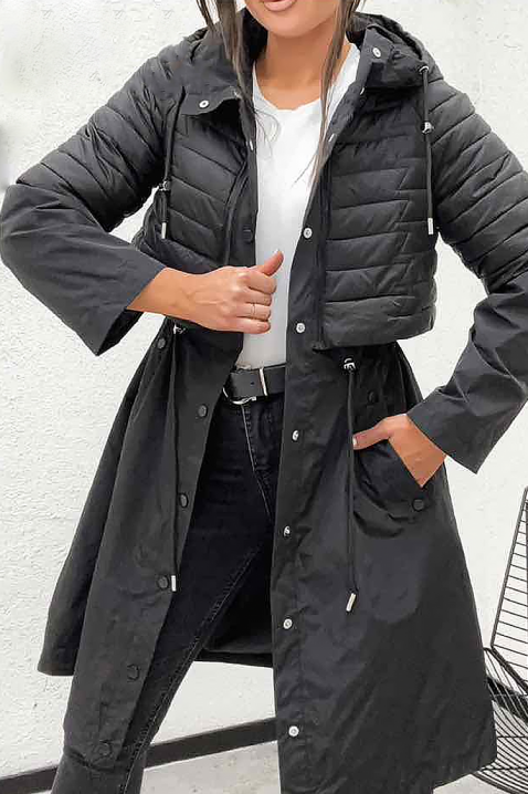 Яке EMEFIDA BLACK, Цвят: черен, IVET.BG - Твоят онлайн бутик.