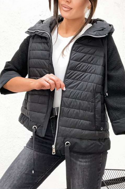 Яке AMEFTIDA BLACK, Цвят: черен, IVET.BG - Твоят онлайн бутик.