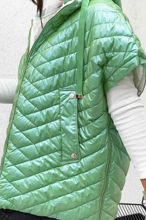 Елек AMELINDA GREEN, Цвят: зелен, IVET.BG - Твоят онлайн бутик.