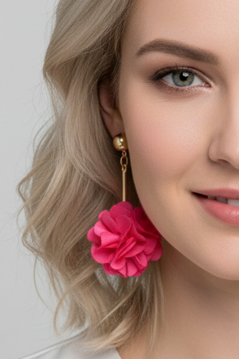 Обеци KARALONZA FUCHSIA, Цвят: фуксия, IVET.BG - Твоят онлайн бутик.