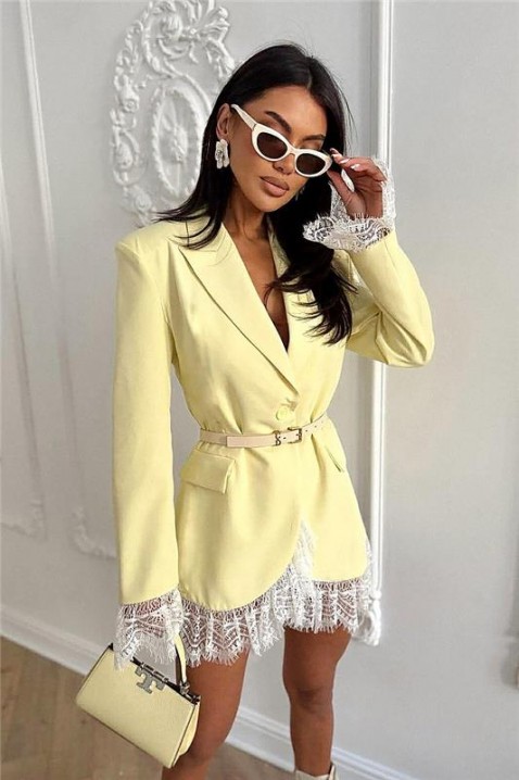 Сако VELDANZA YELLOW, Цвят: жълт, IVET.BG - Твоят онлайн бутик.