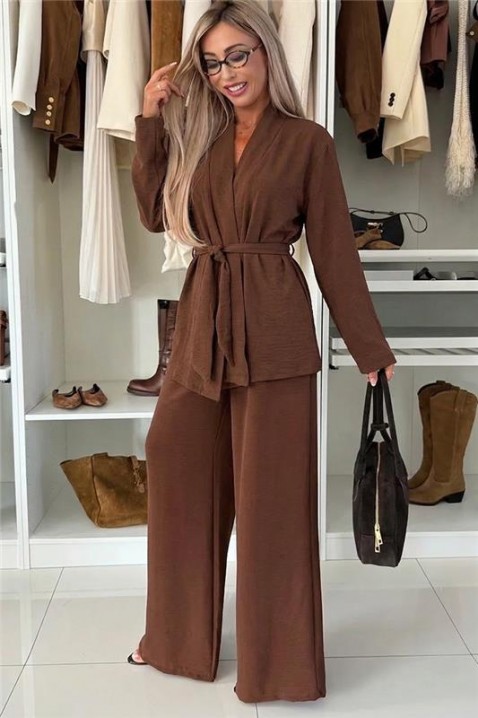 Комплект GOLZARFA BROWN, Цвят: кафяв, IVET.BG - Твоят онлайн бутик.