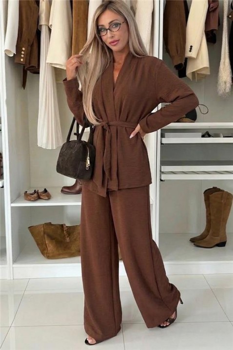 Комплект GOLZARFA BROWN, Цвят: кафяв, IVET.BG - Твоят онлайн бутик.