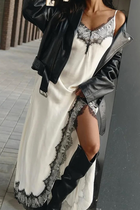 Рокля ALNENZA, Цвят: бял, IVET.BG - Твоят онлайн бутик.