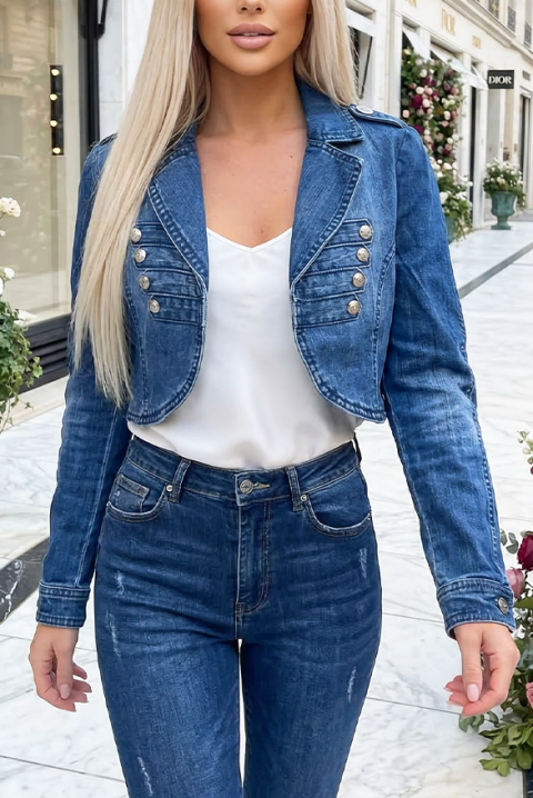 Дънково яке ELVRONDA, Цвят: син, IVET.BG - Твоят онлайн бутик.