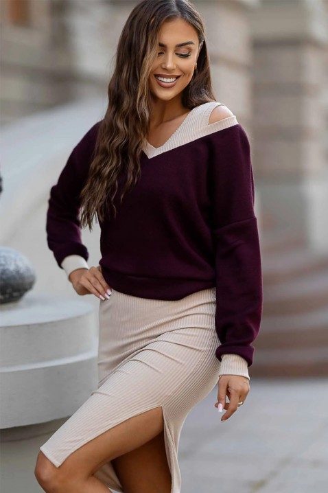 Комплект NORFELXA BORDO, Цвят: бордо, IVET.BG - Твоят онлайн бутик.