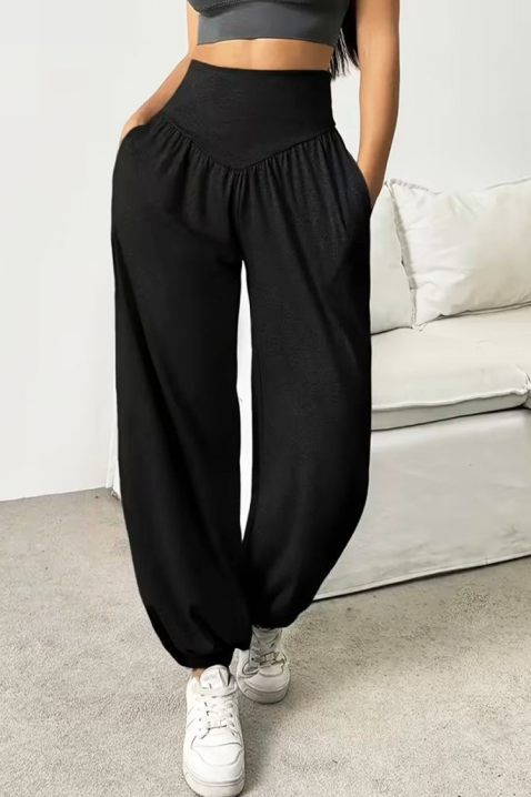 Панталон ZEVROLDA BLACK, Цвят: черен, IVET.BG - Твоят онлайн бутик.