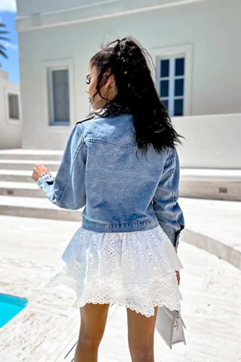 Дънково яке VELSONFA PINK, Цвят: син, IVET.BG - Твоят онлайн бутик.