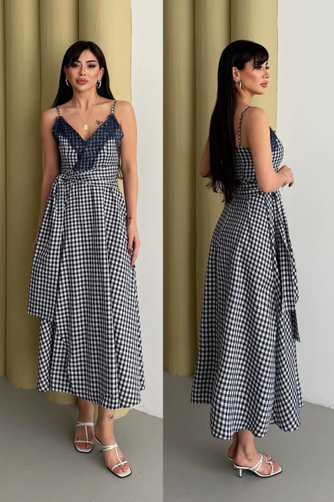 Рокля ALEKSINIA WHITE, Цвят: черно и бяло, IVET.BG - Твоят онлайн бутик.