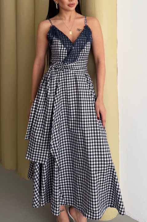 Рокля ALEKSINIA WHITE, Цвят: черно и бяло, IVET.BG - Твоят онлайн бутик.