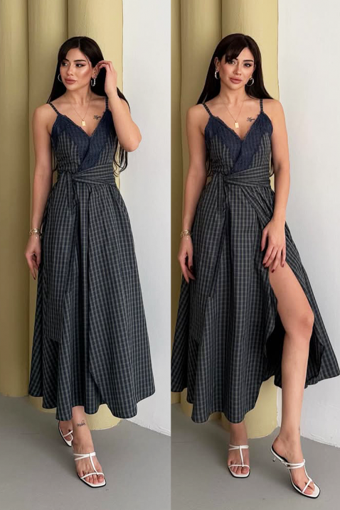 Рокля ALEKSINIA KHAKI, Цвят: каки, IVET.BG - Твоят онлайн бутик.