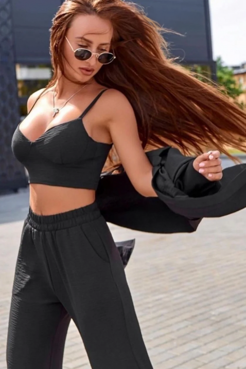 Комплект NIKODEMA BLACK, Цвят: черен, IVET.BG - Твоят онлайн бутик.