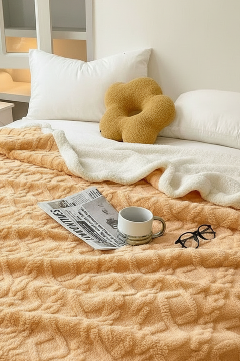 Покривало за легло ERTIOLJA YELLOW 200х220 cm, Цвят: жълт, IVET.BG - Твоят онлайн бутик.